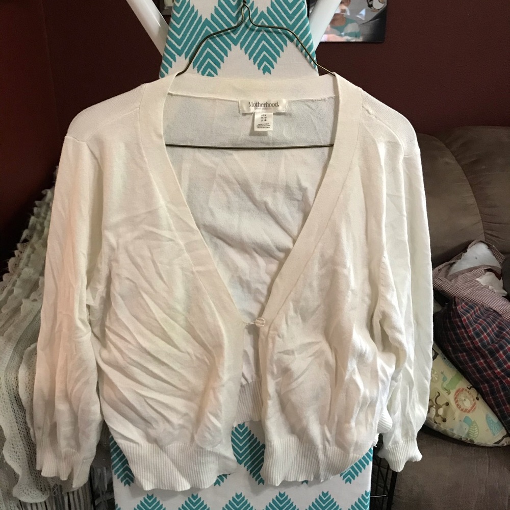 Maternity sweater white